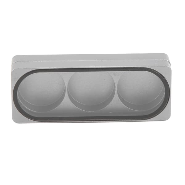 Cue Tip Opbevaringsboks Aluminium Legering Magnetisk Sugning Cue Tip Beholder til Billardspillere 3 Huller