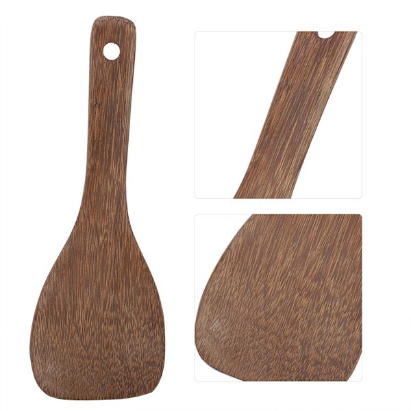 Kjøkkenredskapsspade i tre, stekespade, stekespade, stekespade, stekespade, stekespade (halvsirkelformet)