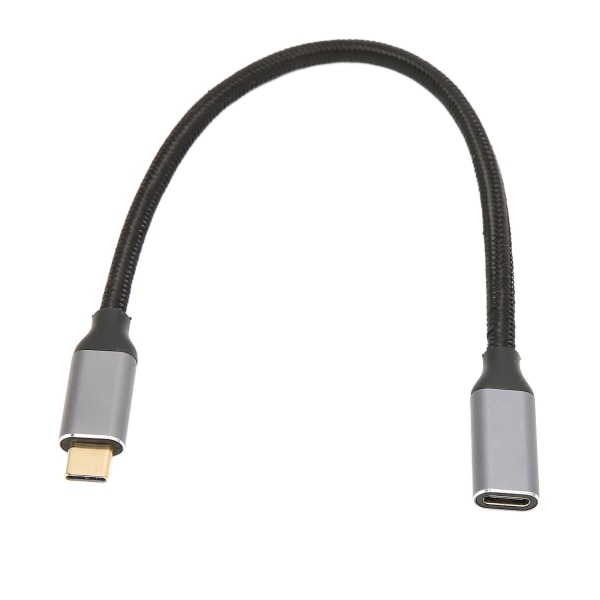 USB C forlængerkabel 10Gbps Data Sync 100W Strømforsyning 4K 60Hz videoudgang USB C-kabel med E Marker Chip 0,25m