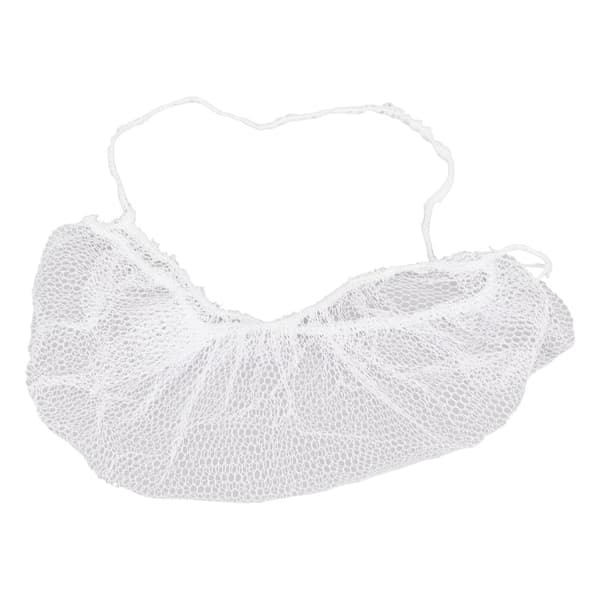 100 stk. skægbeskyttere, engangs, nylon, elastiske, åndbare, latexfri, hvide