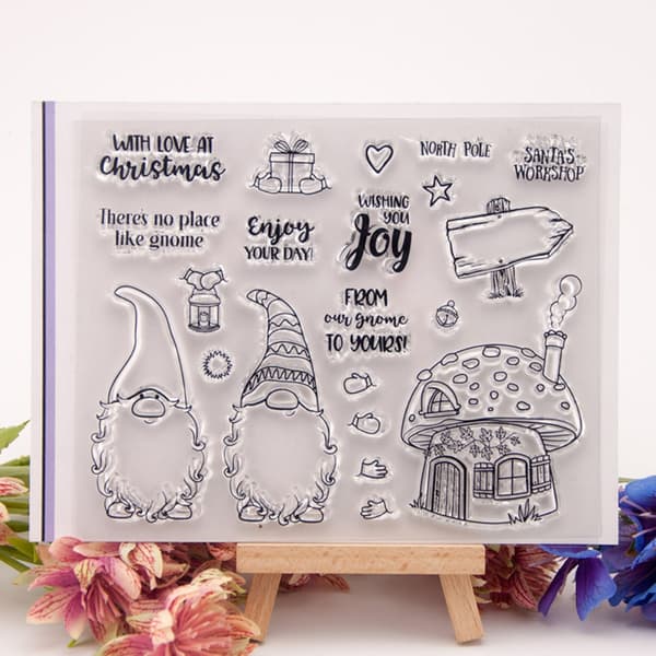 Jul Klare Stempler Jul DIY Silikone Klare Stempler Søde Stempler til Kortfremstilling Håndværk Scrapbog Album