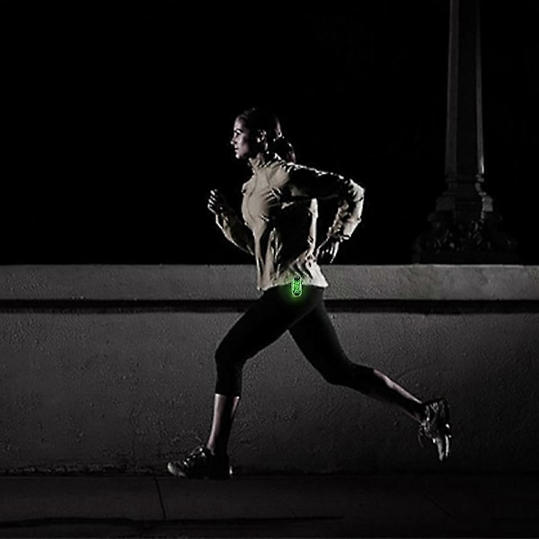 2 stk. USB LED sikkerhedslys - Klar cykelbaglygte fungerer glimrende som løbelys til joggere, kæledyr, cykelblink eller bagclips