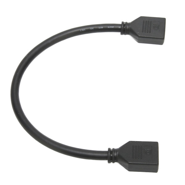 DP-naaras-naaras-jatkokaapeli, korkearesoluutioinen 4Kx2K kullattu 30 cm:n pituus, 2-porttinen DP-jatkosovitinkaapeli