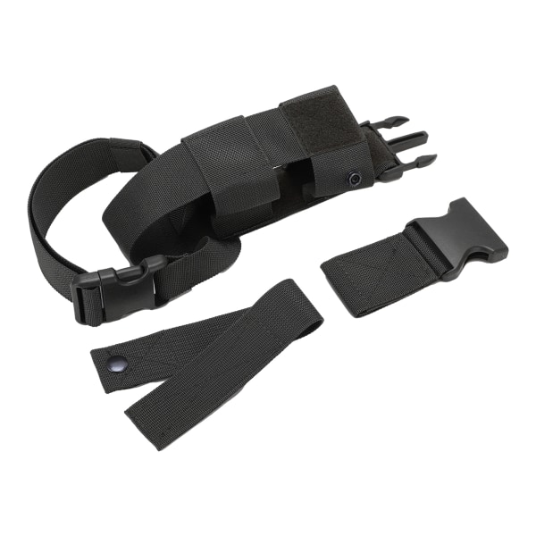 Benhölster för ben Drop Leg Holster Molle Vattenflaskeväska Multifunktion för utomhuscamping VandringSvart