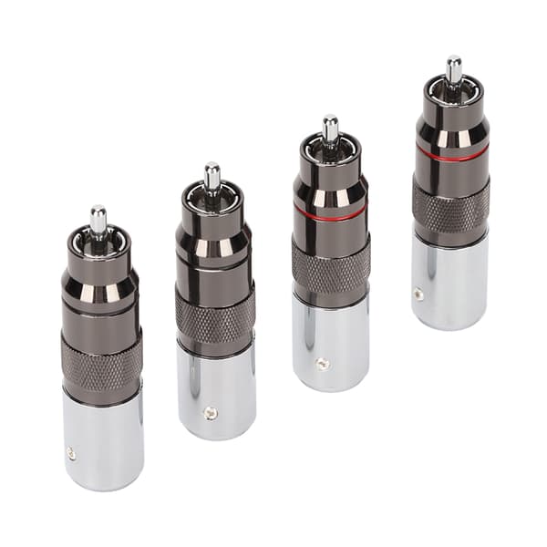 RCA hanstik forkromet svejsning DIY RCA lydstik til 11,5 mm diameter signalkoaksialkabel