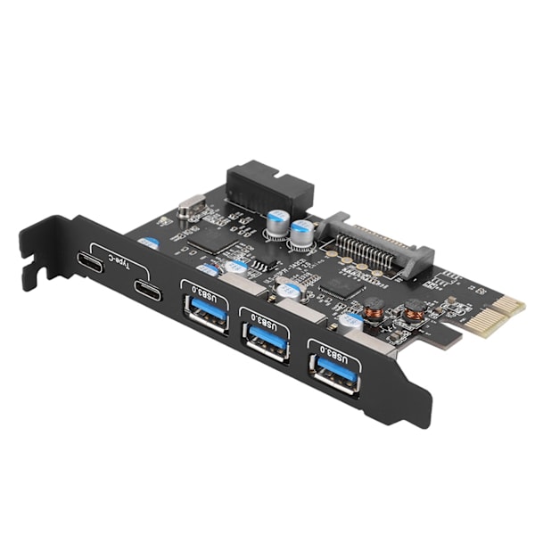 Monitoiminen PCB 5-porttinen TypeC-PCIe-laajennuskortti PCIe-sovitinkortti
