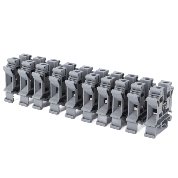 50 st skruvtyp kopplingsplint DIN-skena montering kopparkombinationsterminaler 76A 800V UK-10N