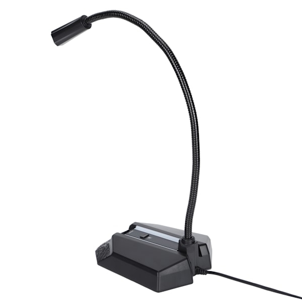 Datormikrofon Svanhalsdesign Allmän typ Mikrofon med färgglad RGB-lampa för inspelningsmöte