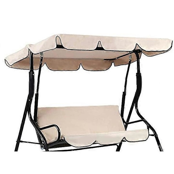 (Beige, M) Varjostuspeite parvekkeelle, suojat ulkopuutarhakeinulle, vedenpitävät ulkokatokset, keinun aurinkosuoja