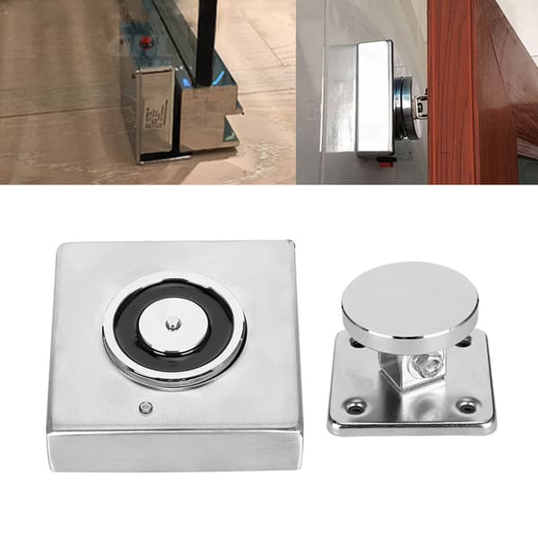 Magnetisk branddörrhållare sug 500N hållkraft golvmontering enkel installation DC24V