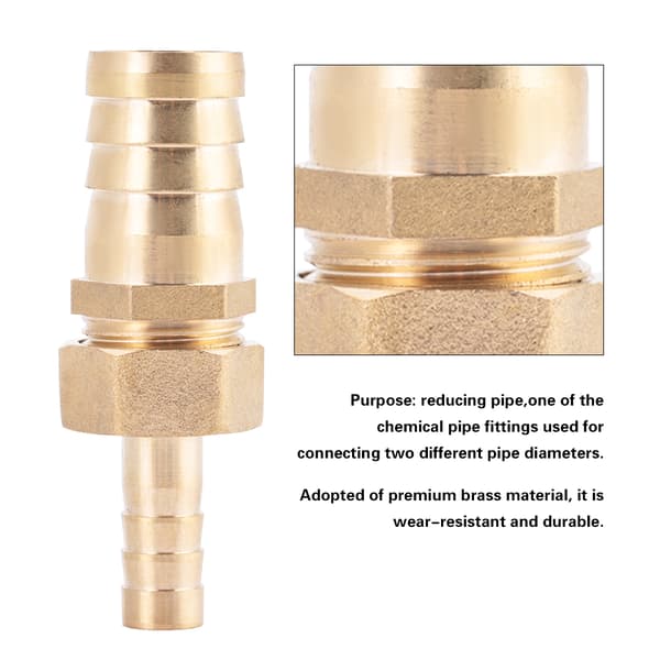 Mässingskoppling Slangnippel Reducerande Plug Connector (6mm-19mm 1st)