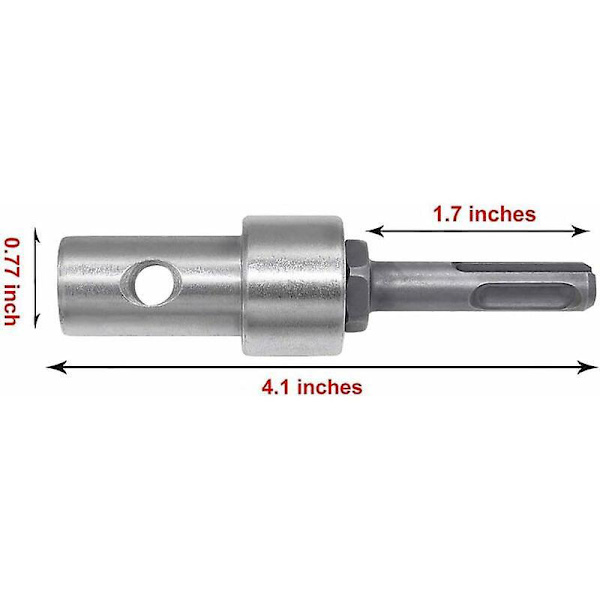 Nyckellös borrchuckadapter för slagskruvdragare, 10,4 cm längd