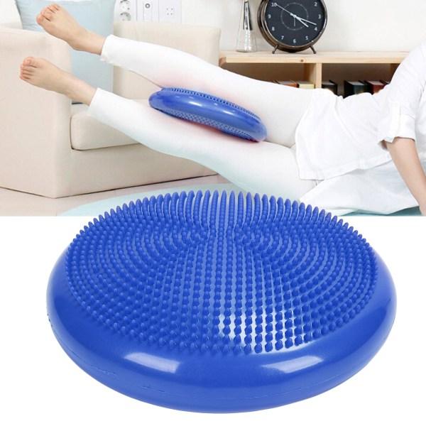 Balance Disc Pudemåtte til professionel yoga, massage og fitnesstræning (blå)