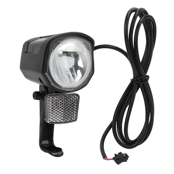 Sähköpyörän etuvalo DC12V - 72V LED-valo SM-liitin 2-nastainen Kestävä ABS Ebike-ajovalo sähköpyörälle