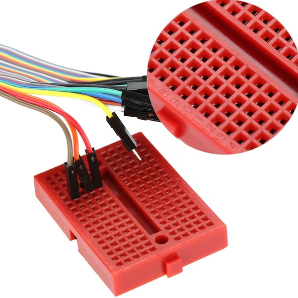 5st 170 punkter hål färg Mini lödfri prototyp kopplingsdäck ABS kretskortssats