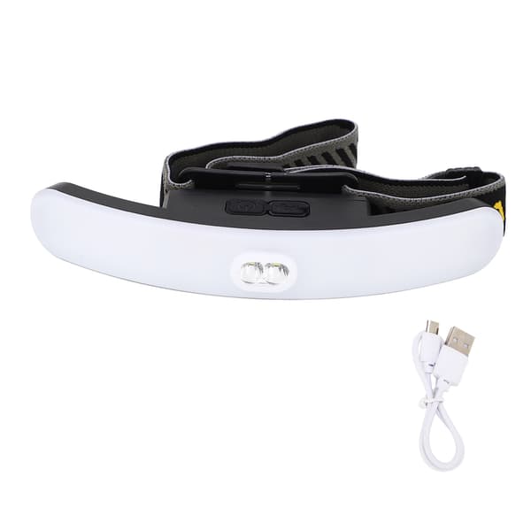 COB Hodelykt 6 Lysmoduser USB-lading 2 Brytermoduser Supersterk Hodelykt Lommelykt for Fiske Løping 3,7V