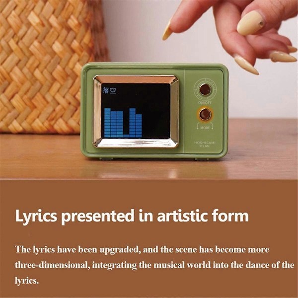Retro Bluetooth-högtalare Vintage Ljudsystem Brun