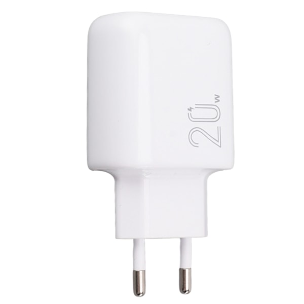 20W telefonkontakt strømforsyningadapter dobbel port PD-kontakt QC 3.0 telefonveggladerkontakt for smarttelefon EU 100-240V