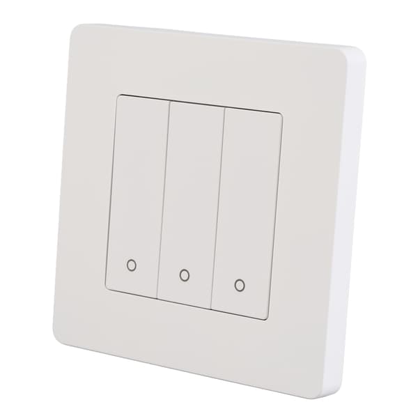 3-vägs smart kontrollpanel APP-timing intelligent omkopplarpanel återfjädringstyp AC100-240V vit