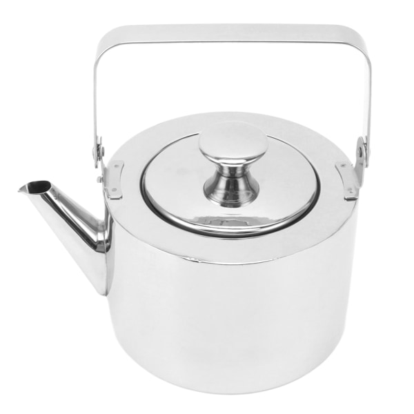 Rustfrit tekande i rustfrit stål med si, tyknet metaltekande med ergonomisk håndtag til alle komfurer, medium, 1,3 l