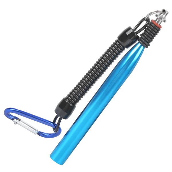 Vacky Rig Tool i Aluminium Legering med Blød Madorm Soft Bait Bindingsring med O-Gummi Ring Blå