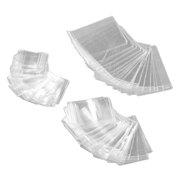 120 stk klare smykkeposer fortykket oksidasjonsmotstand PVC klare smykker Ziplock poser for øredobber Ringer smykker