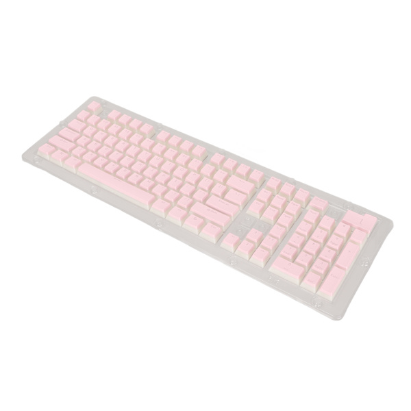 PBT Tangentbord Hög Låg Layout Dubbellager 2 Färg 108 Tangenter Mekaniska tangentbord för 61 87 104 108 Tangentbord Rosa