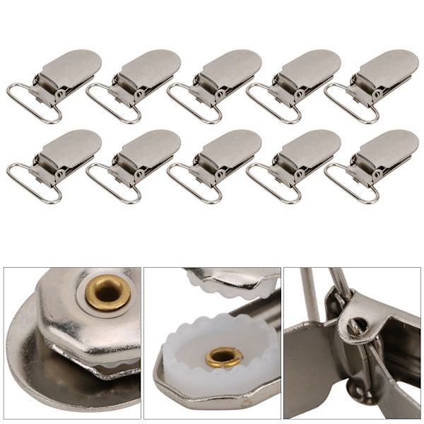 20 STK Metal Sut Sut Clips Suspender Snap til tøj dekoration Projekt Craft 20 stk