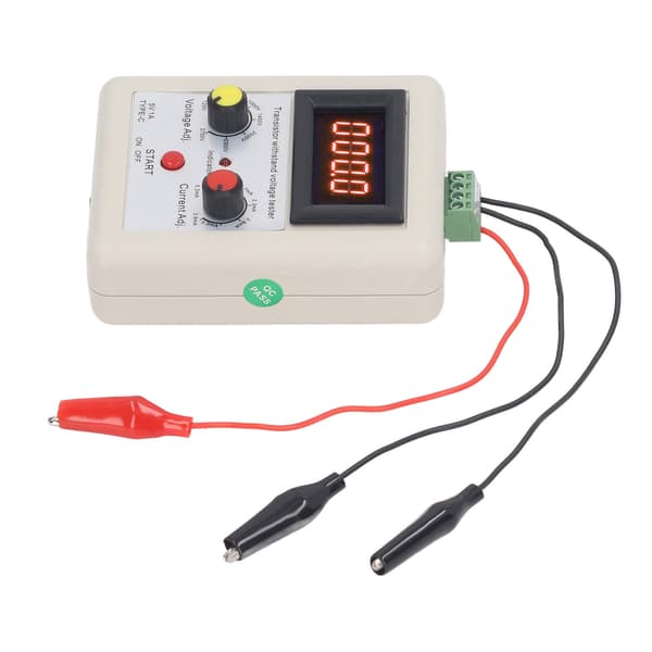 Spenningstester Digital Spenningskapasitetsdetektor for Diode MOS Triode Transistor 120V‑2700V Rødt Display