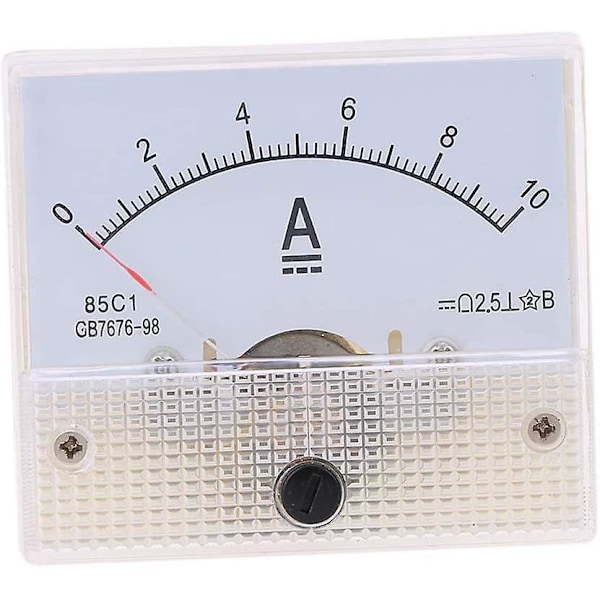DC Analogt Strømmålerpanel 10A Amperemeter Mekanisk Peiker Tester Amperemeter 85C1 Nyttig og Praktisk