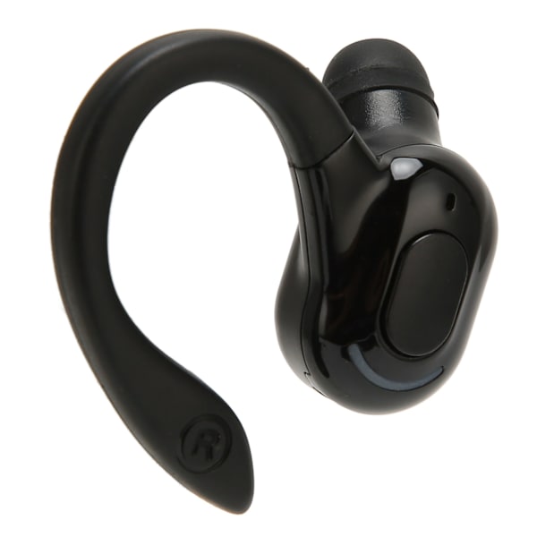 Bluetooth Headset Stereo IPX4 Vandtæt USB-opladning Trådløs enkelt øresnegl til kørsel Sort