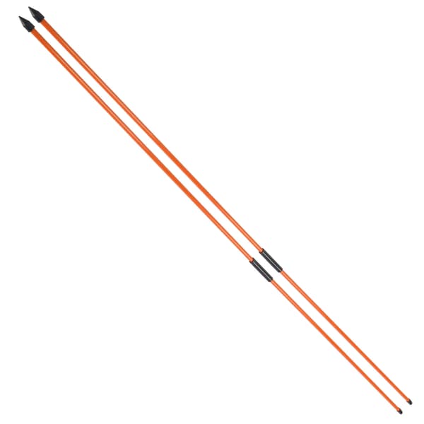 Glasfiber Golf Alignment Sticks 2 sektioner Foldbar Golf Retningsindikator Stang Hjælp Orange