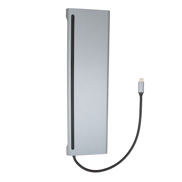 USB C Hub 12 i 1 Fullfunksjons dokkingstasjon for bærbar PC USB C til Ethernet Multiport Hub