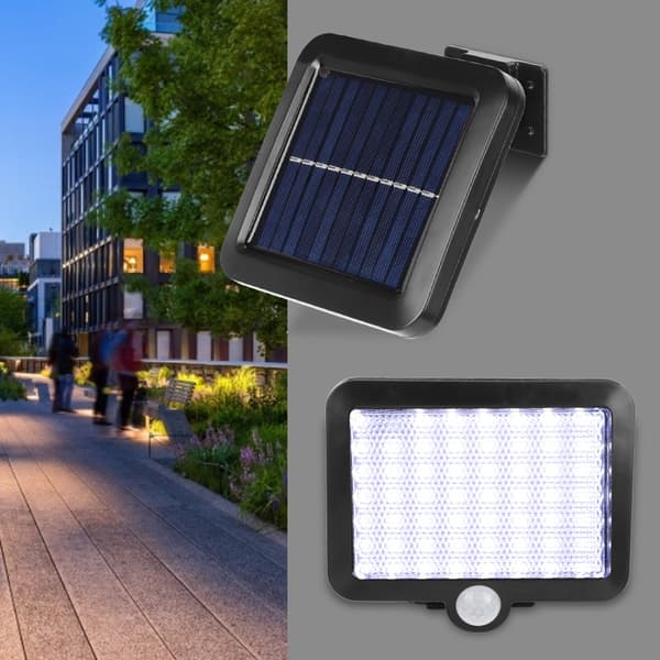 56LED Multifunktionel Solenergilampe Stor Kapacitet Split Solcellelampe Hjemmebelysning
