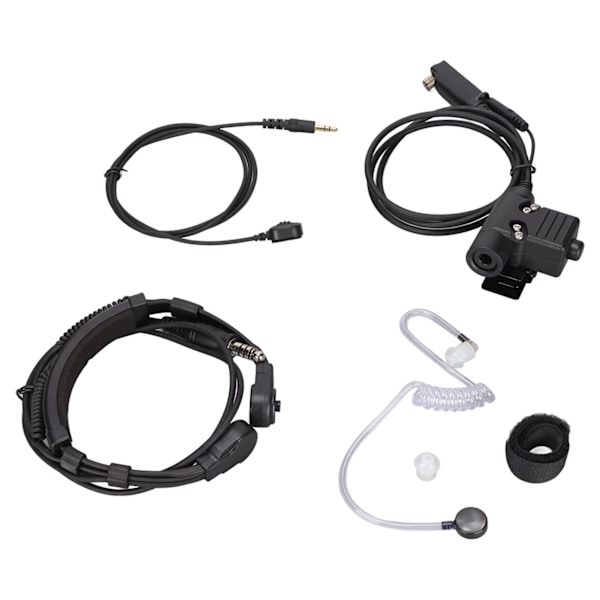 U94 PTT med fingermikrofon PTT 7,1 mm infällbar halskontroll headset för Sephora Stp8000 Stp8030 Stp8035