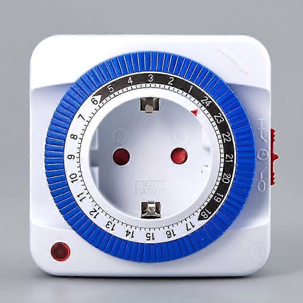24-timers Elektrisk Uttak Mini Timer, Mekanisk Segment, For Å Spare Energi