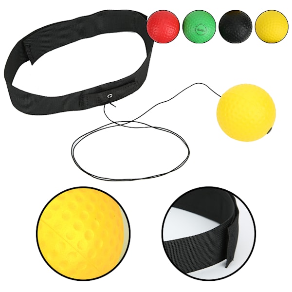 4 Bolde Boksning Træningsbold Hovedmonteret Justerbar Pu Foam Sports Fitness Udstyr