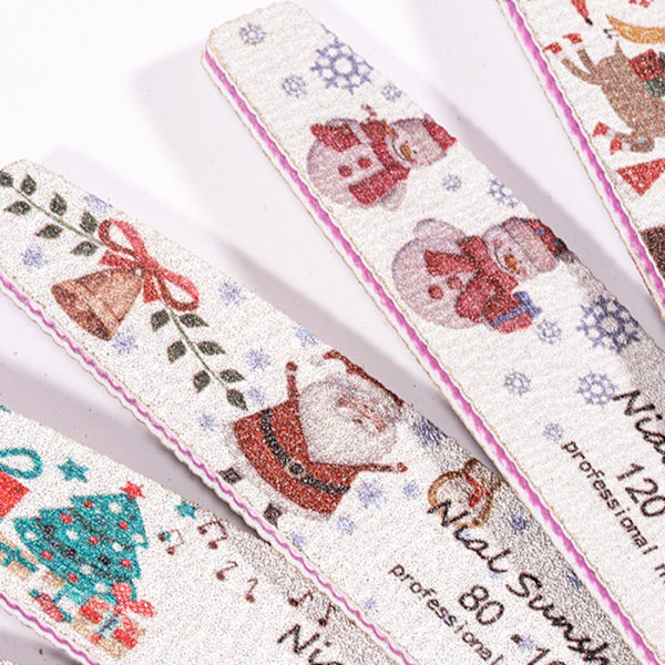 5 st jul nagelfil Nail art Multi Grit Nagelbuffert Block Manikyr Filer Gellack Remover Nagelvårdsverktyg