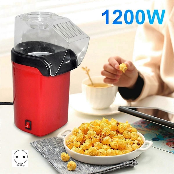 Mini Liten Automatisk Elektrisk Popcornmaskin för Barn EU-kontakt