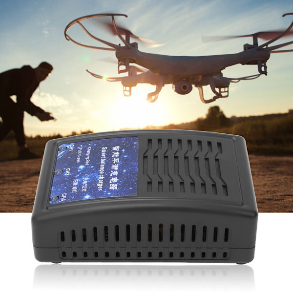 Quadcopter Batteri Oplader Opladningskabel Tilbehør Passer til Hubsan Zino Pro / Zino H117S RC Drone 110-240VAU Stik