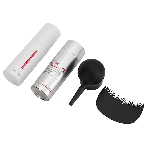 IMMETEE Hair Building Growth Fiber Kit Unisex hårfortykker tættere med kam til BaldingLysebrun