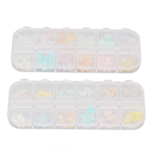 2 kpl nail art eri muotoja Viehättävät manikyyrivinkit Set