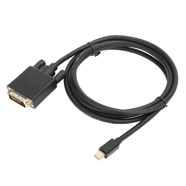 Mini DP til DVI Kabeladapter Kobberleder 4K 1080P med ABS-hus 1,8m/5,9ft