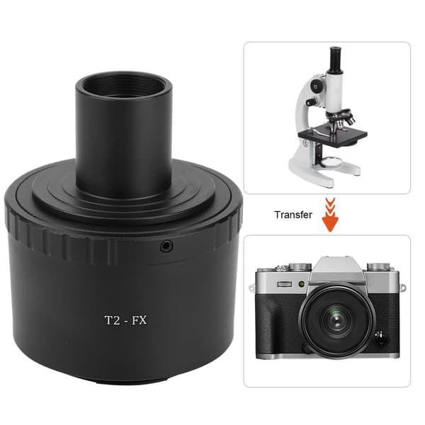 T2-FX metalladapterring for 23,2 mm T-feste mikroskop til Fuji FX-feste kamera
