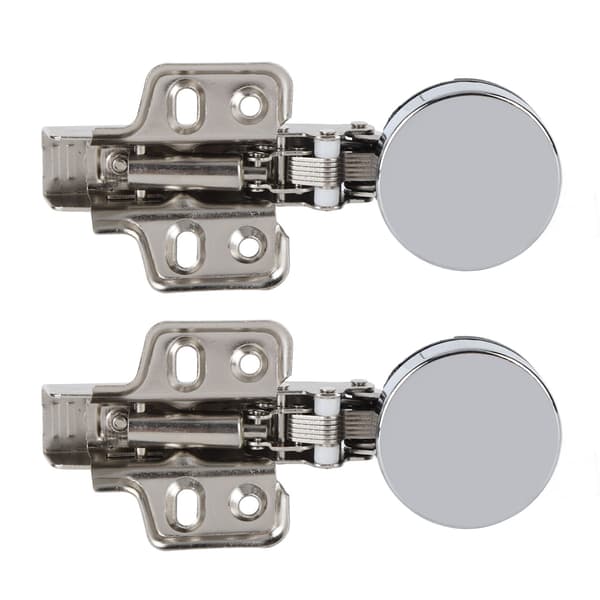 2 sæt rustfrit stål 201 skab glasdørhængsel 35 kop glasdør dæmpningsbufferhængsel lige arm fuld overlay 18 mm