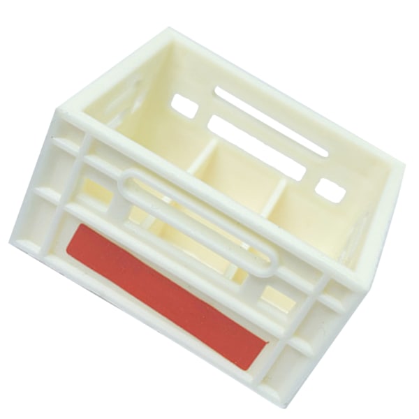 Miniature ølkurv model plastik dukkehus ølkasse lette kunstige mini ølkasser hjem barindretning beige