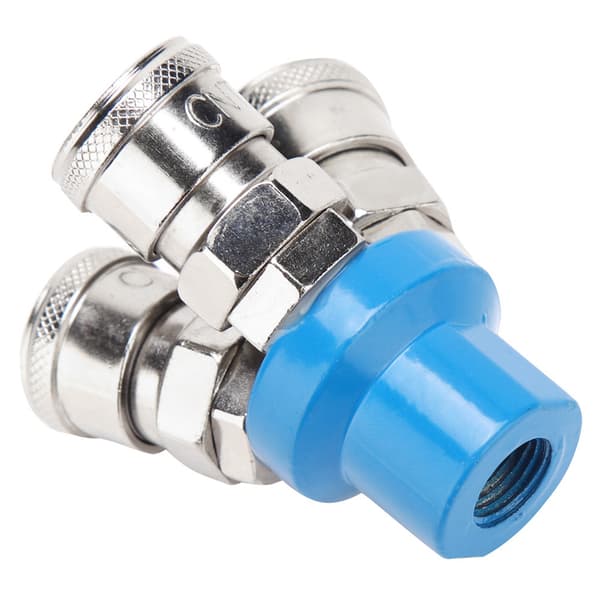 1/4\" C Typ Pneumatisk Snabbkoppling Luftpump Luftkompressorkontakt (3-vägs)