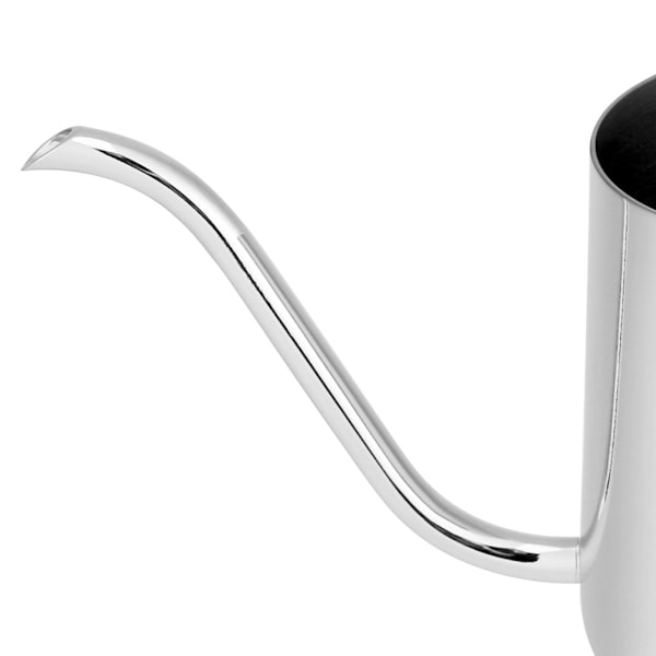 Rostfritt stål droppkaffekanna Lång svanhalspip Vattenkokare Kopp Teverktyg (silver 350mL)