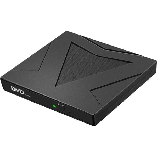 Ekstern USB-C og USB 3.0 DVD-læser/-brænder til bærbare computere og MacBooks, dobbelt tilslutning