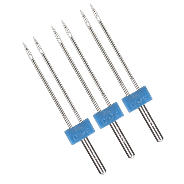3 stk. dobbeltnåle i rustfrit stål til trådning og hækling af sting, sytilbehør 3mm-3stk/pose